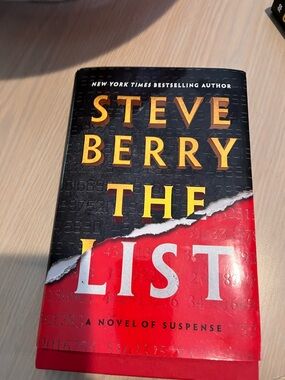 The List - Black and Red Hardcover Novel